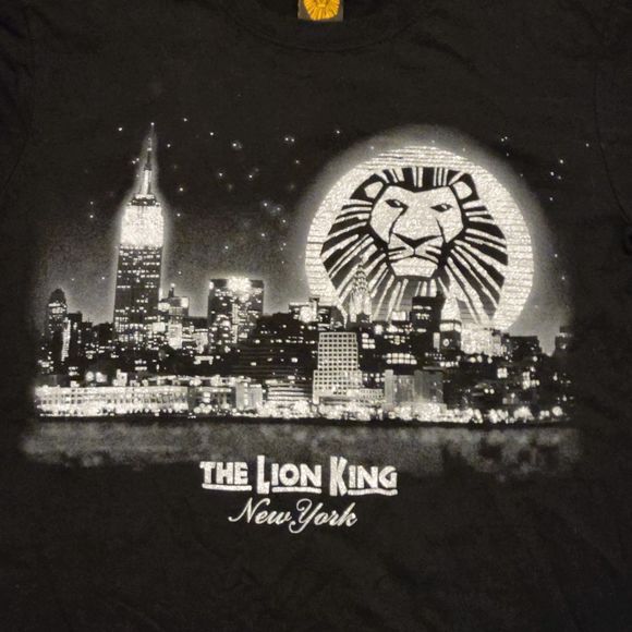 The Lion King New York Broadway Musical T Shirt. Size Large - Picture 5 of 8